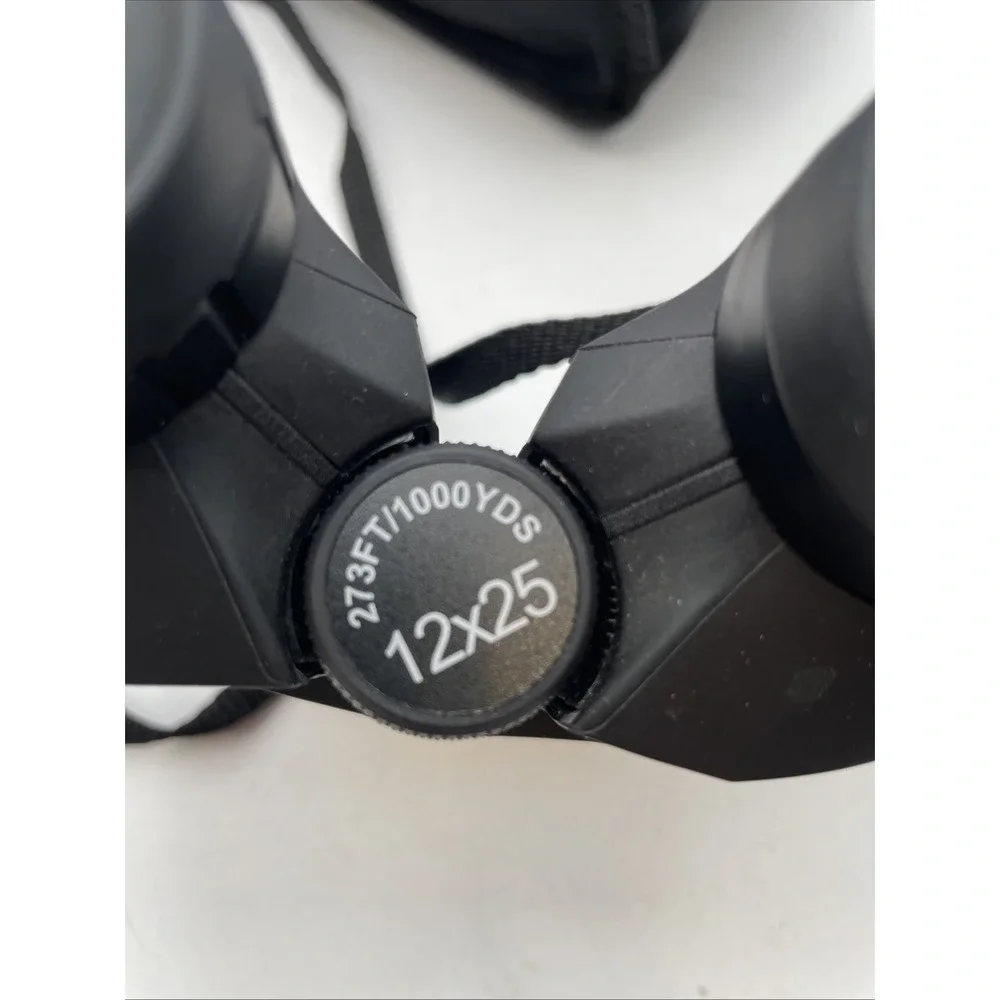 Occer 12x25 Compact Low Light Vision Binoculars - Black w/Case